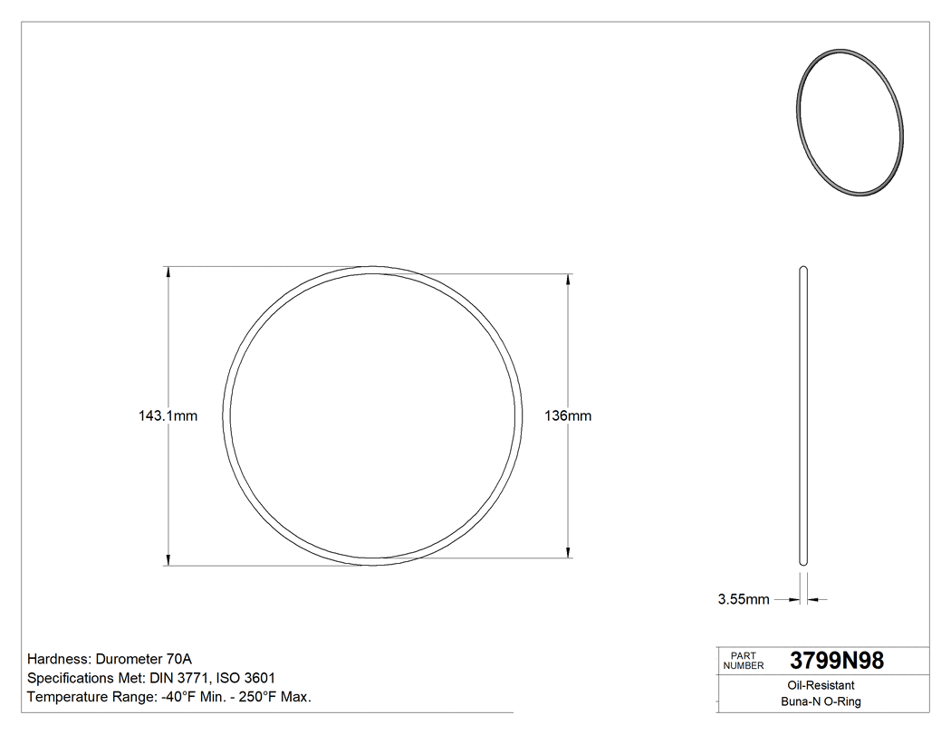 Technical drawing - 3799N98